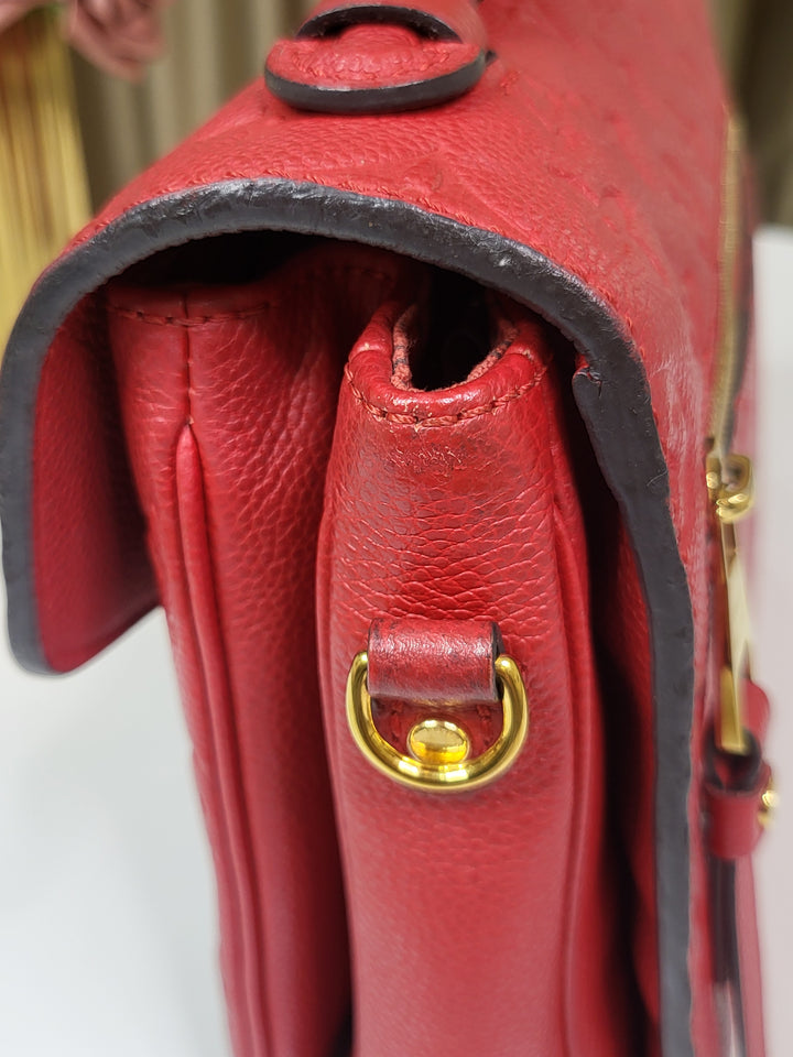 Louis Vuitton Empreinte Pochette Metis Cerise