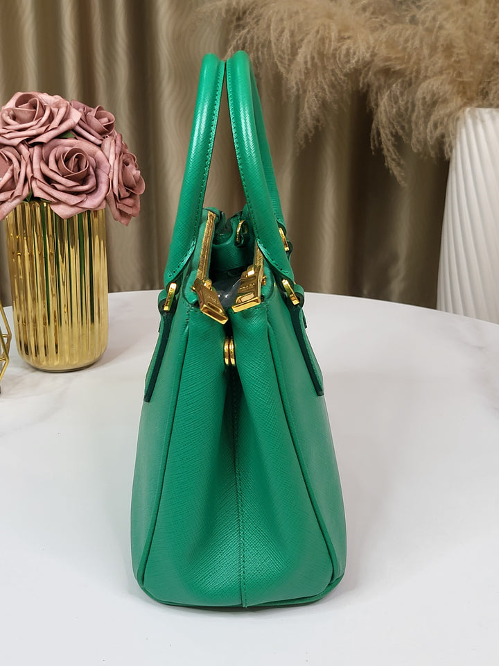 Prada Saffiano Galleria Small Green