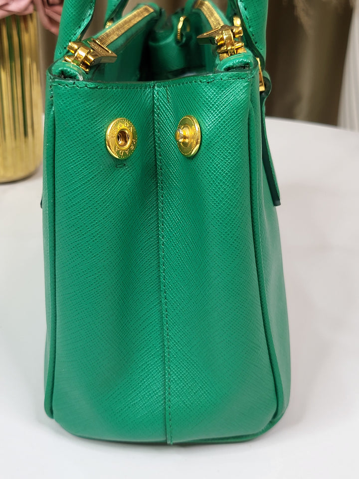 Prada Saffiano Galleria Small Green