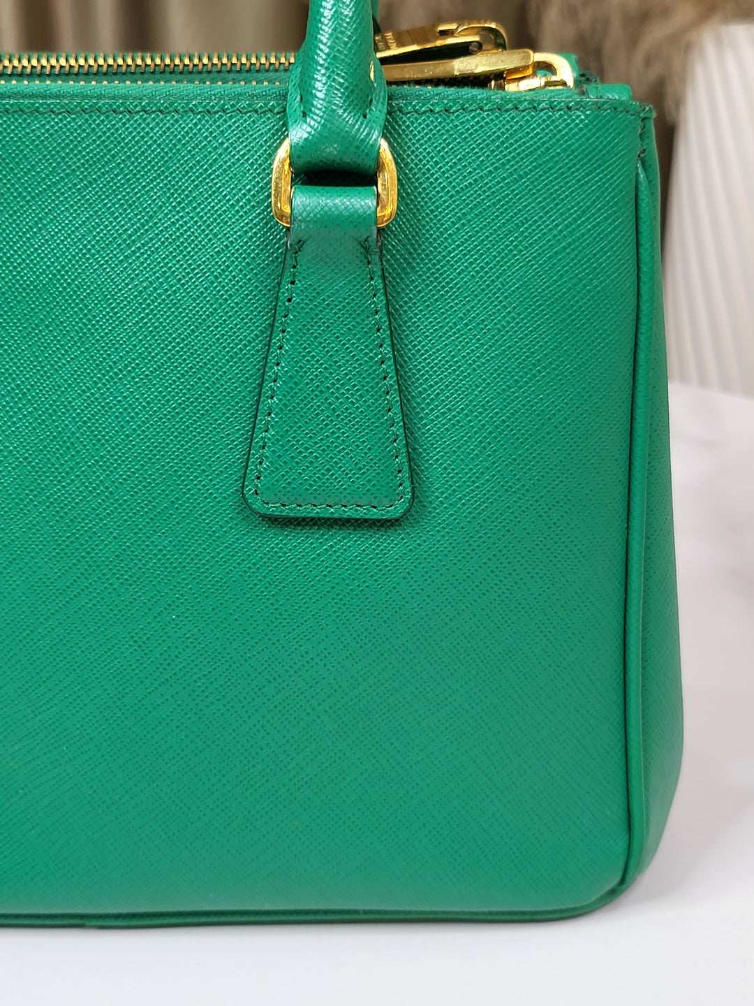 Prada Saffiano Galleria Small Green