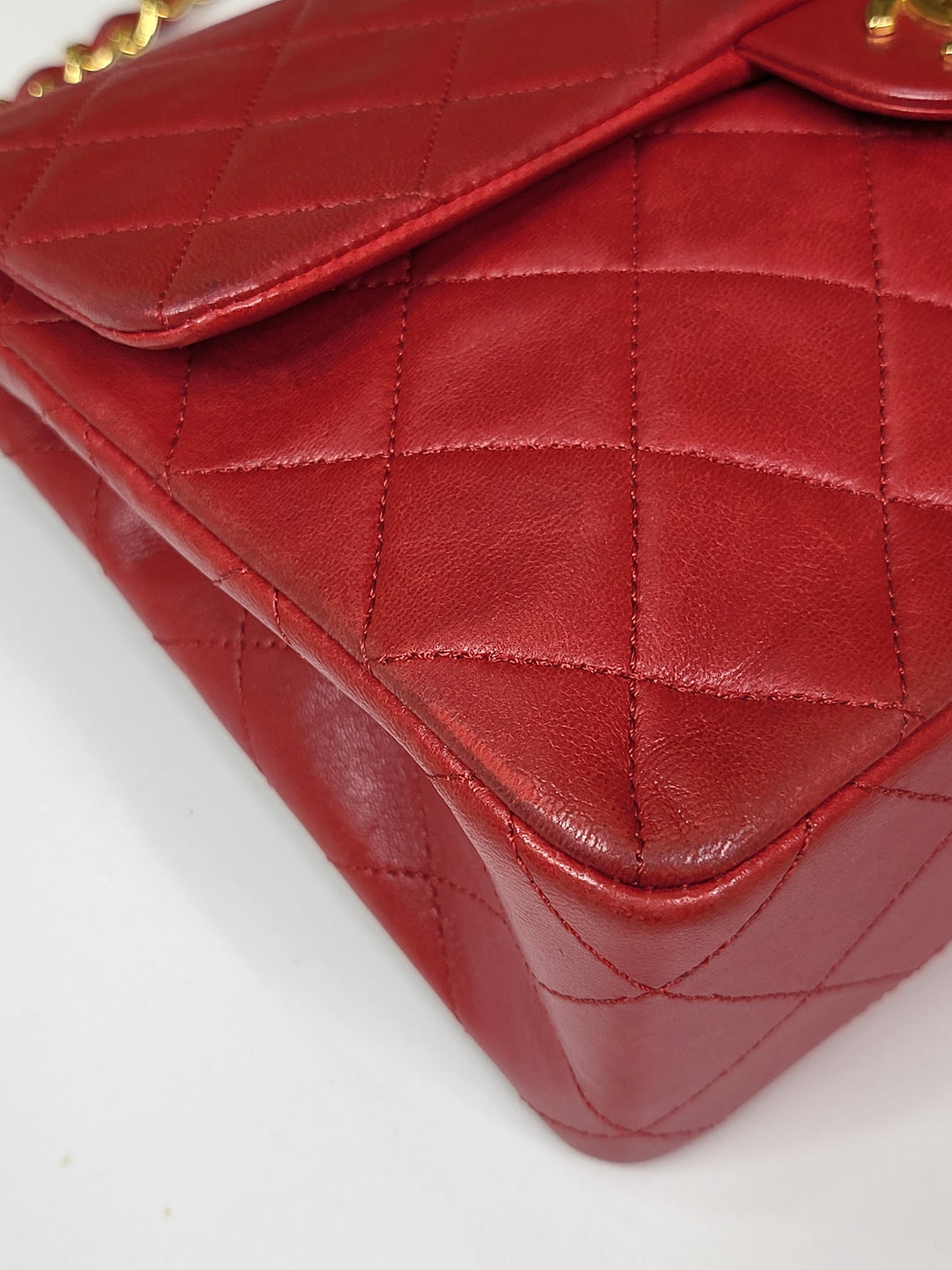 Chanel Lambskin Red Small Flap