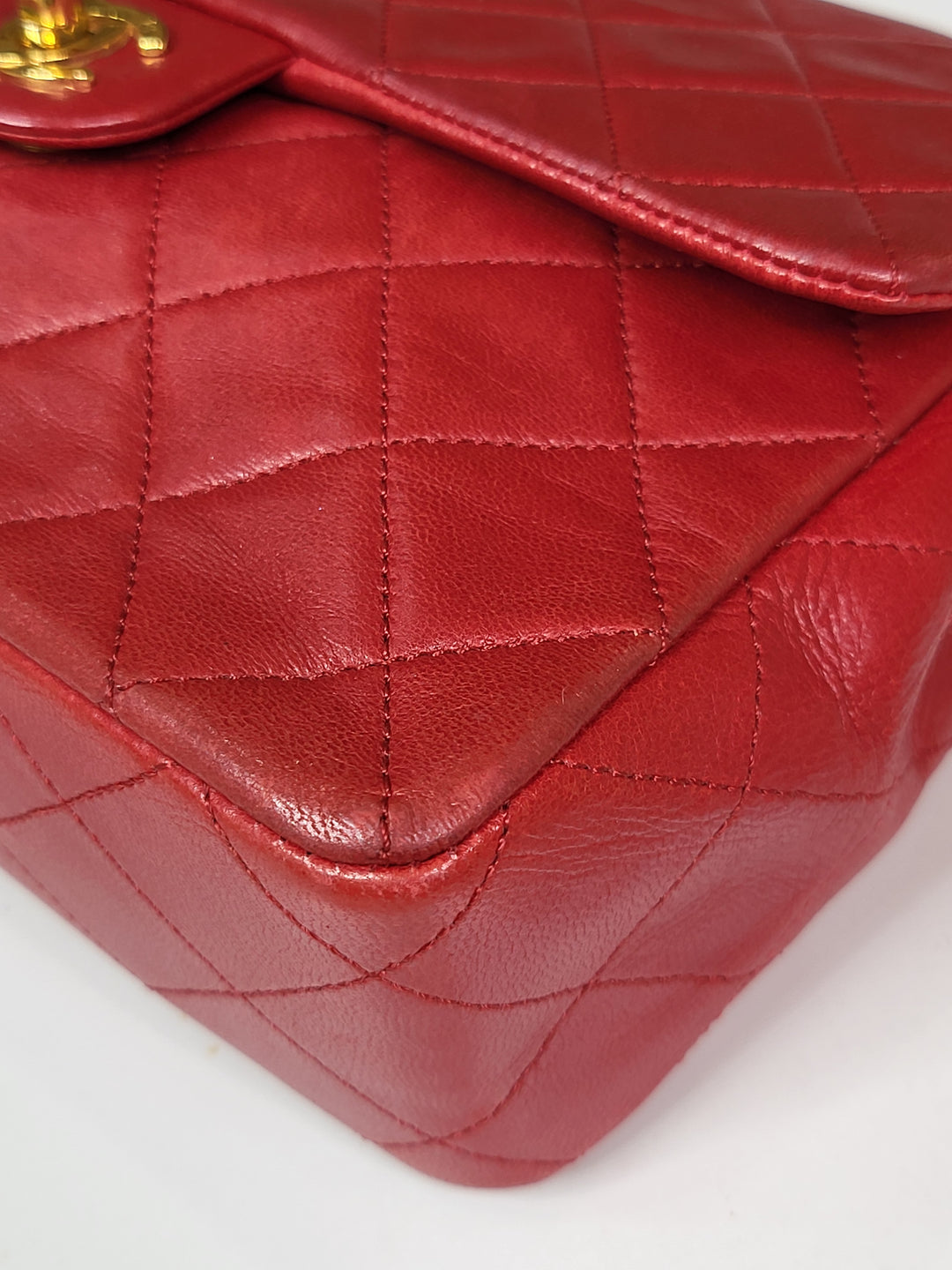 Chanel Lambskin Red Small Flap