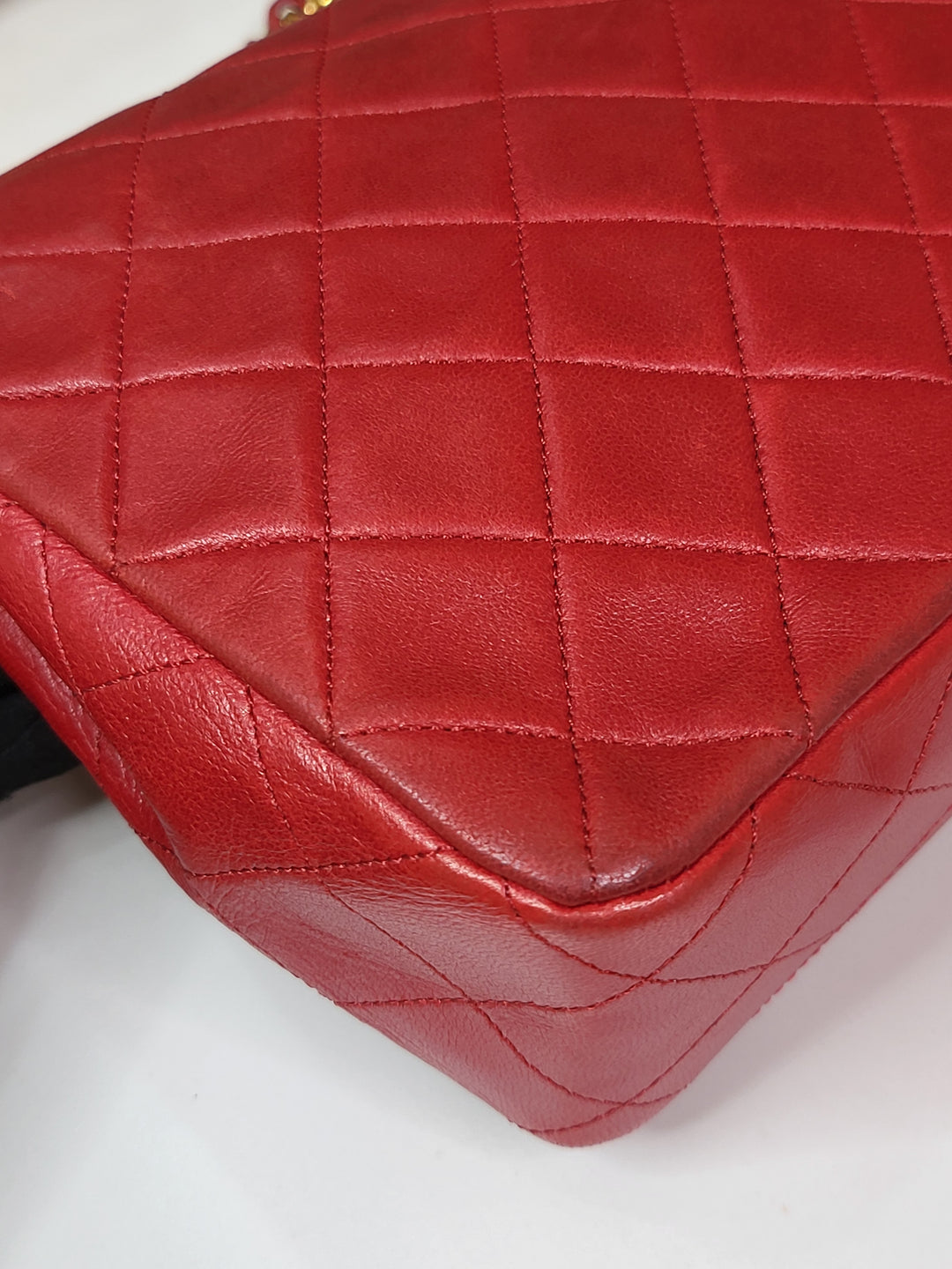 Chanel Lambskin Red Small Flap