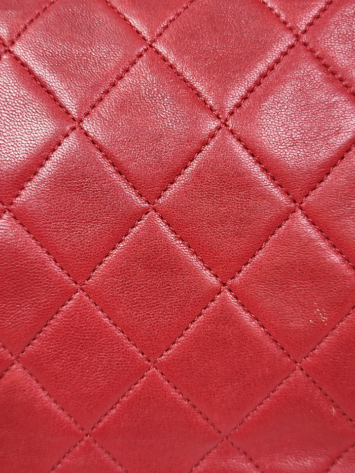 Chanel Lambskin Red Small Flap