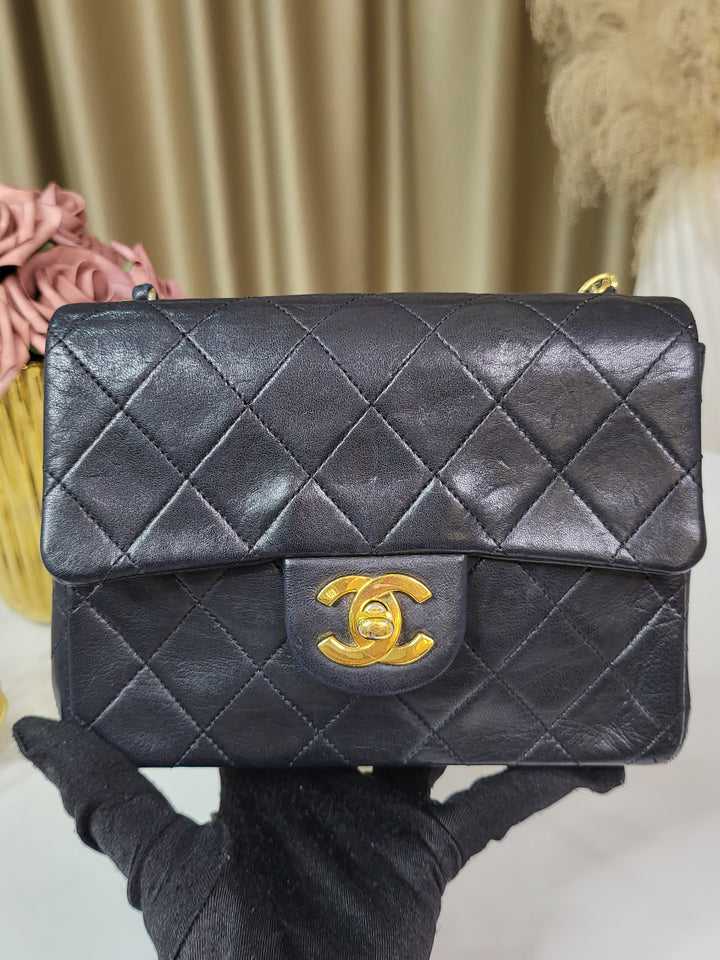 Chanel Lambskin Mini Square Flap