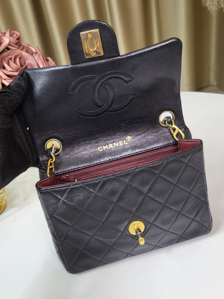 Chanel Lambskin Mini Square Flap