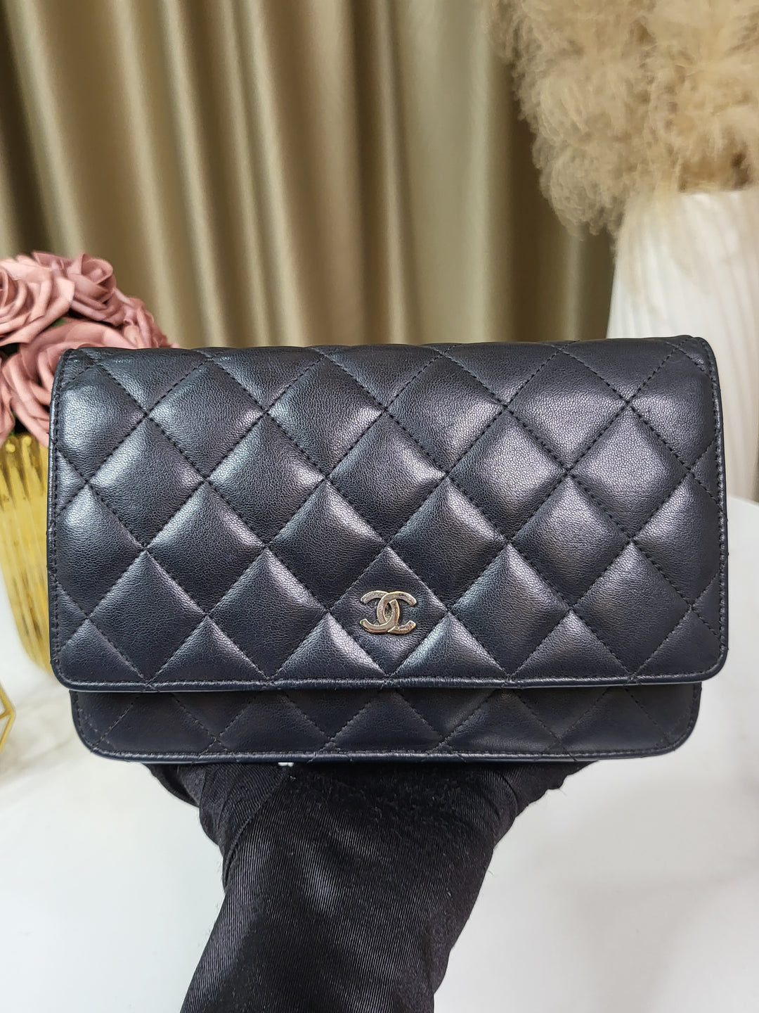 Chanel Lambskin Wallet On Chain