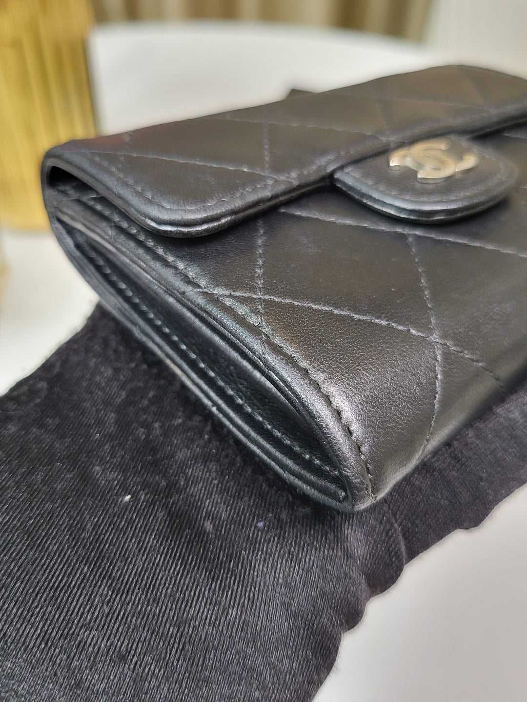 Chanel Lambskin Flap Card Holder