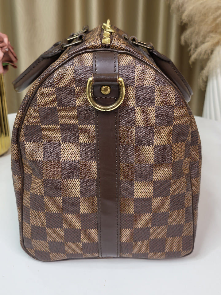 Louis Vuitton Damier Ebene Speedy 30 Bandouliere 30