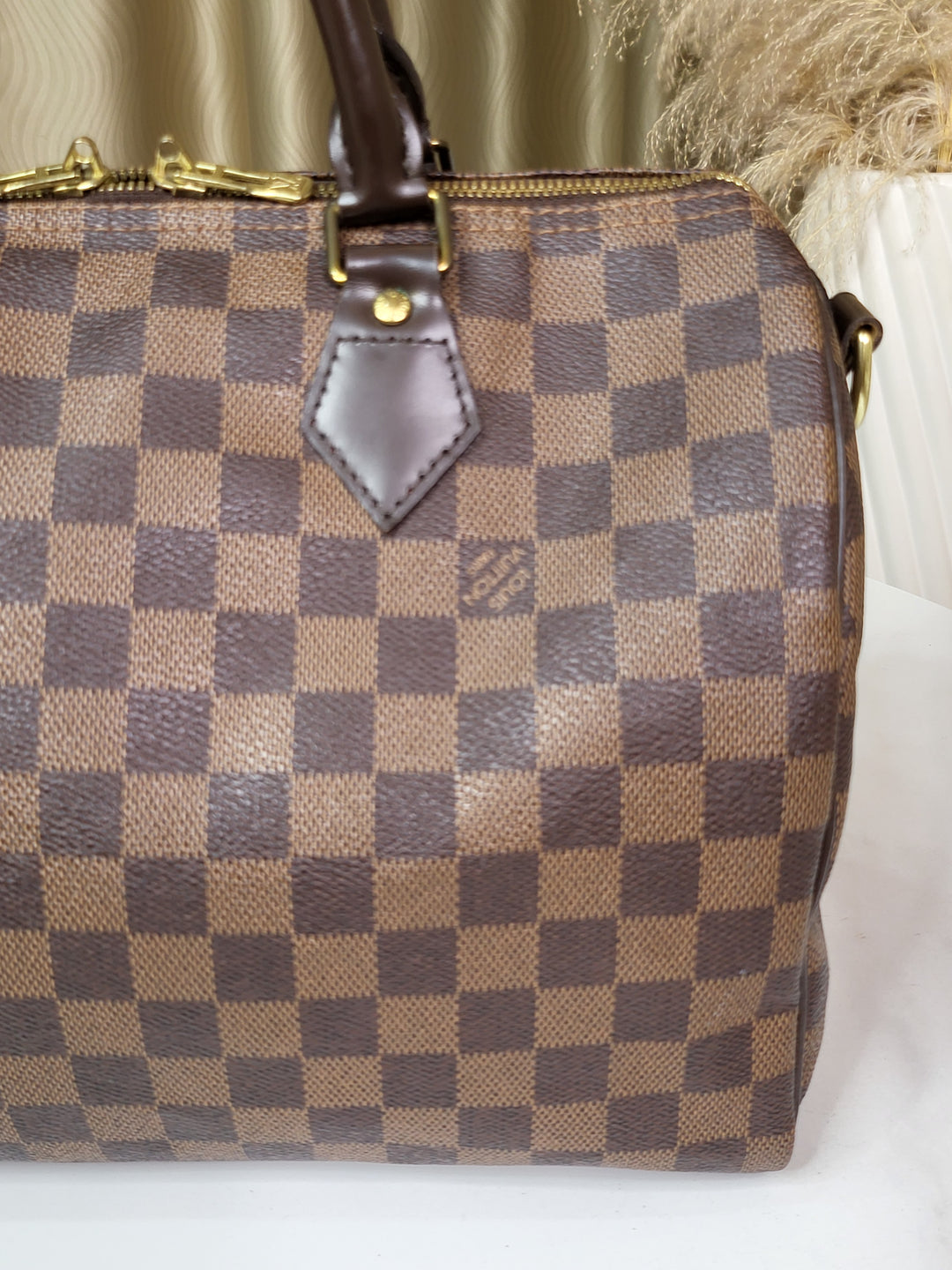 Louis Vuitton Damier Ebene Speedy 30 Bandouliere 30