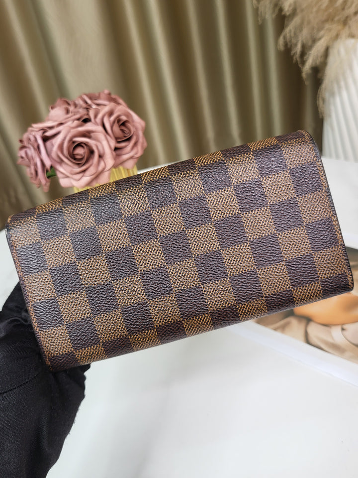 Louis Vuitton Damier Ebene Sarah Wallet