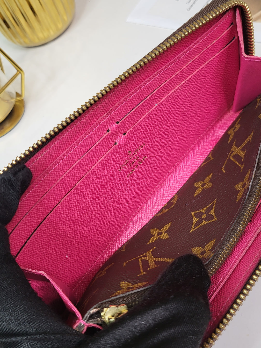 Louis Vuitton Monogram Clemence Zippy Wallet