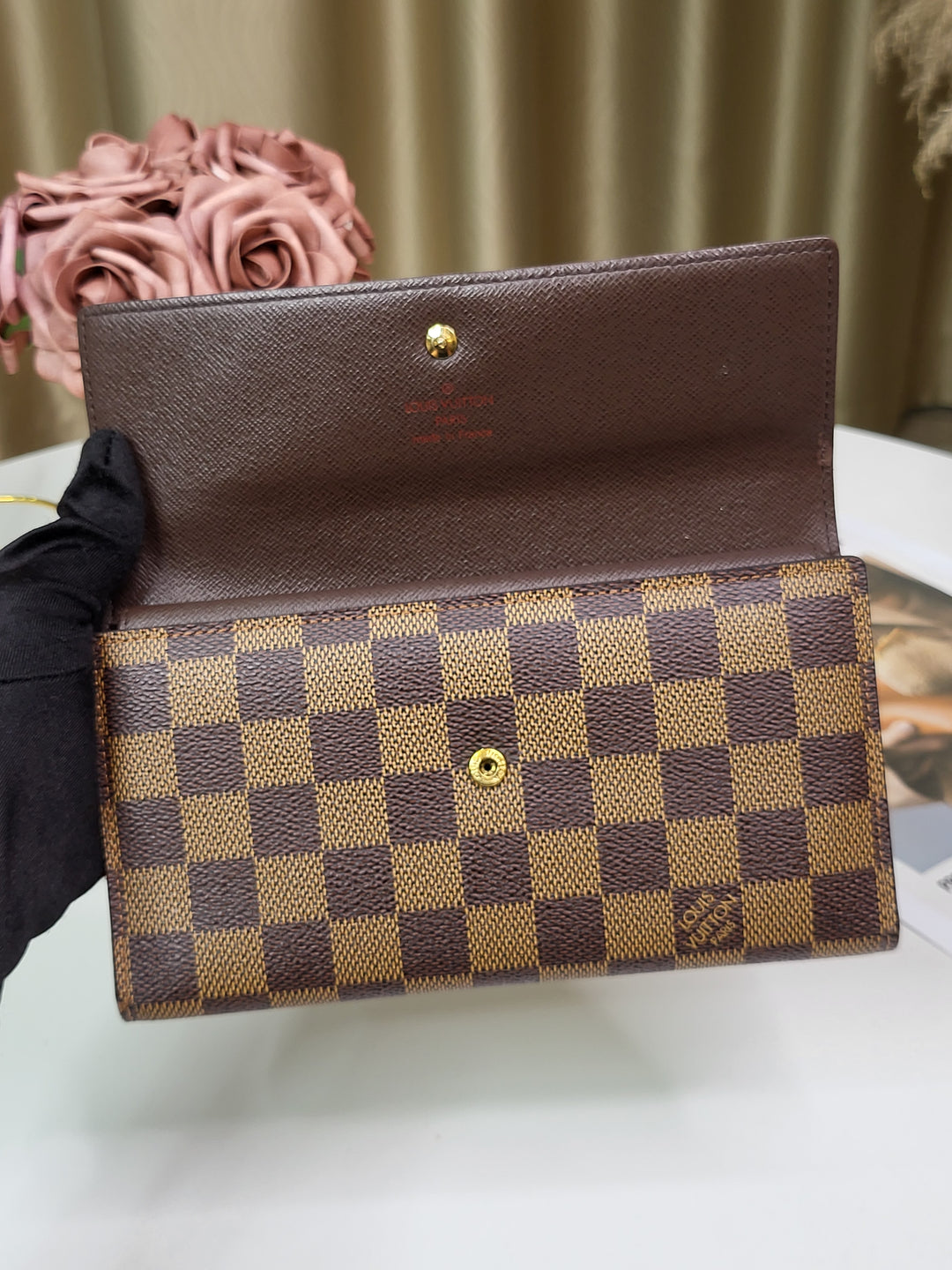 Louis Vuitton Damier Ebene International Long Wallet