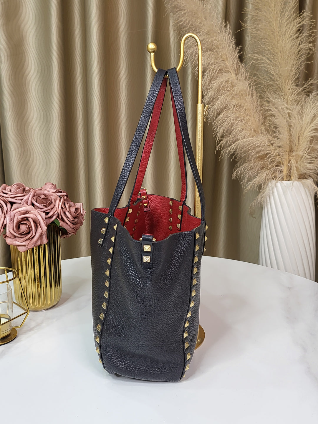 Valentino Garavani Rockstud Reversible Tote Small