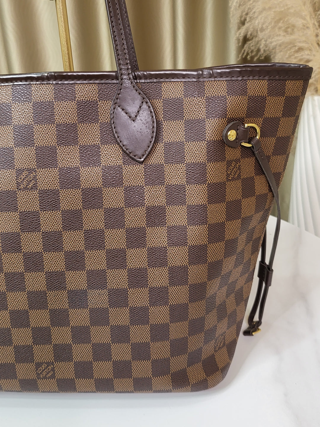 Louis Vuitton Damier Ebene Neverfull MM w/ Pouch