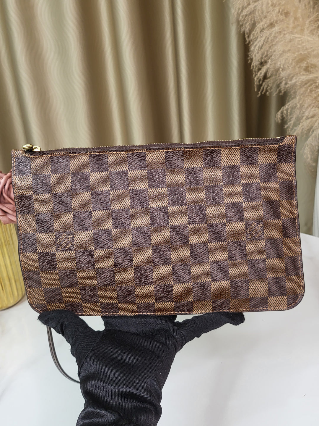 Louis Vuitton Damier Ebene Neverfull MM w/ Pouch