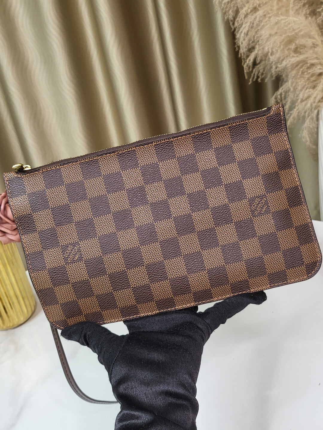 Louis Vuitton Damier Ebene Neverfull MM w/ Pouch