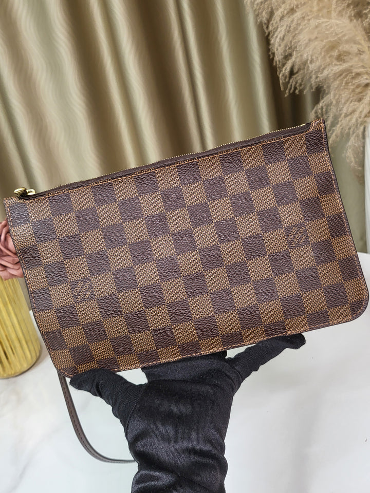 Louis Vuitton Damier Ebene Neverfull MM w/ Pouch