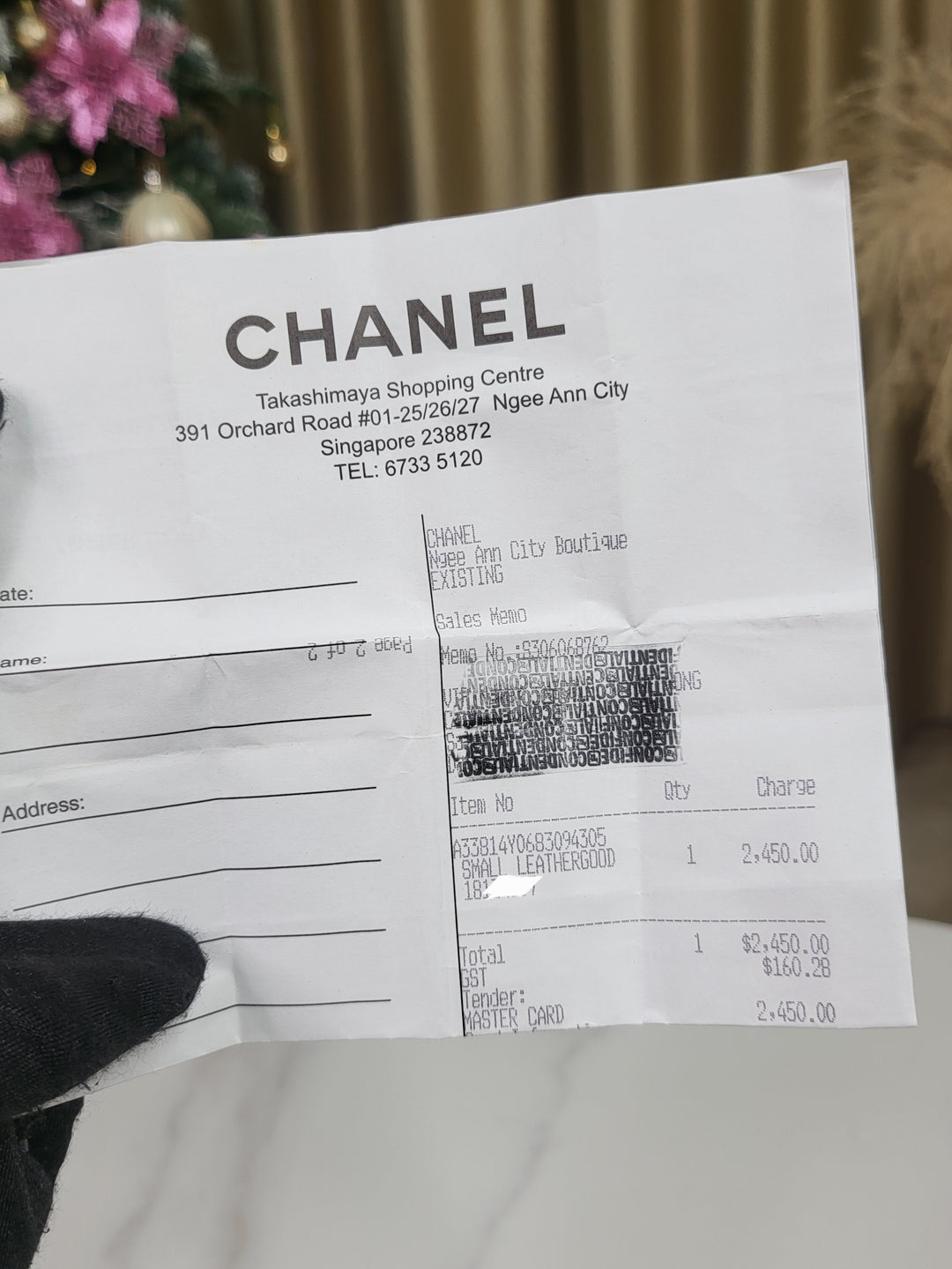 Chanel Patent Wallet On Chain