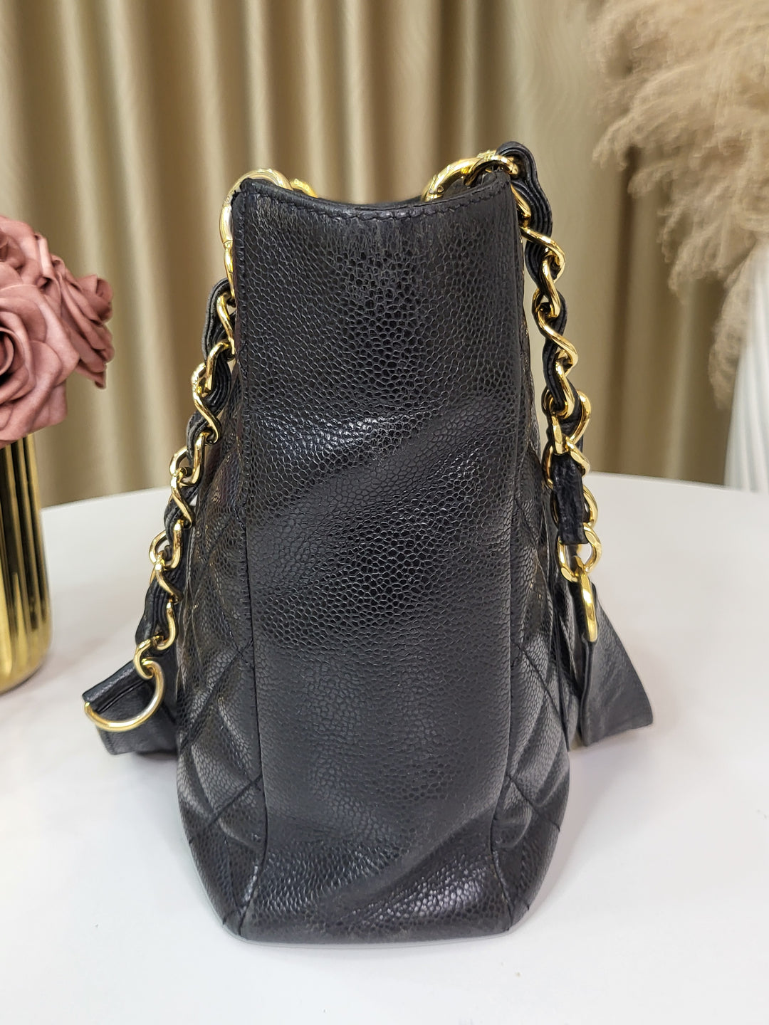 Chanel Caviar Petite Shopping Tote