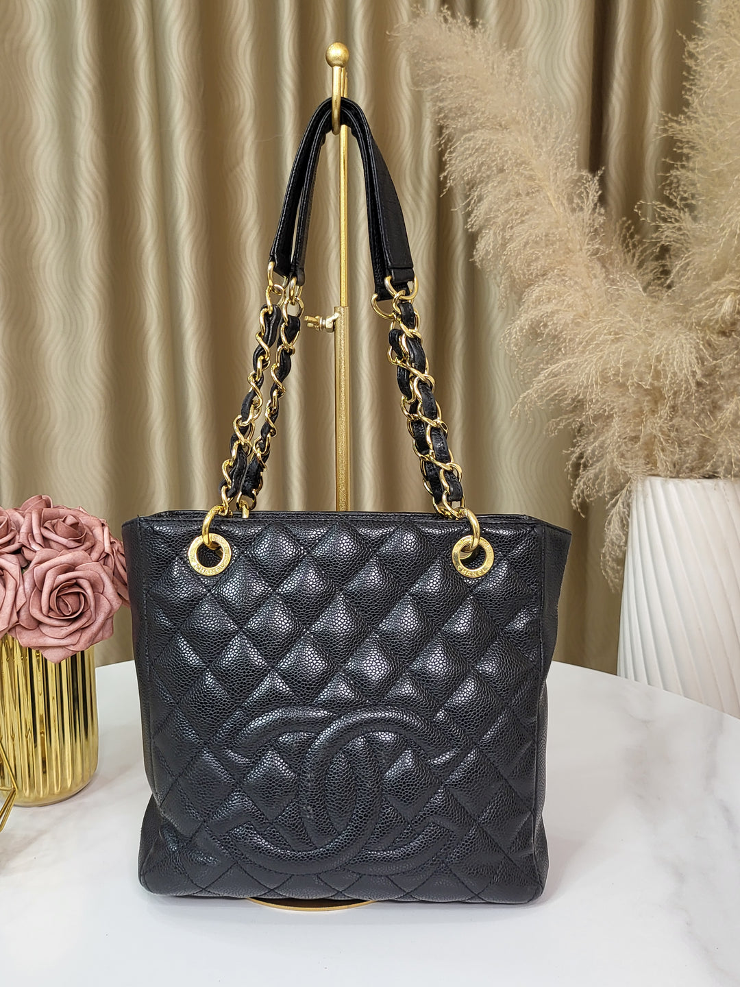 Chanel Caviar Petite Shopping Tote