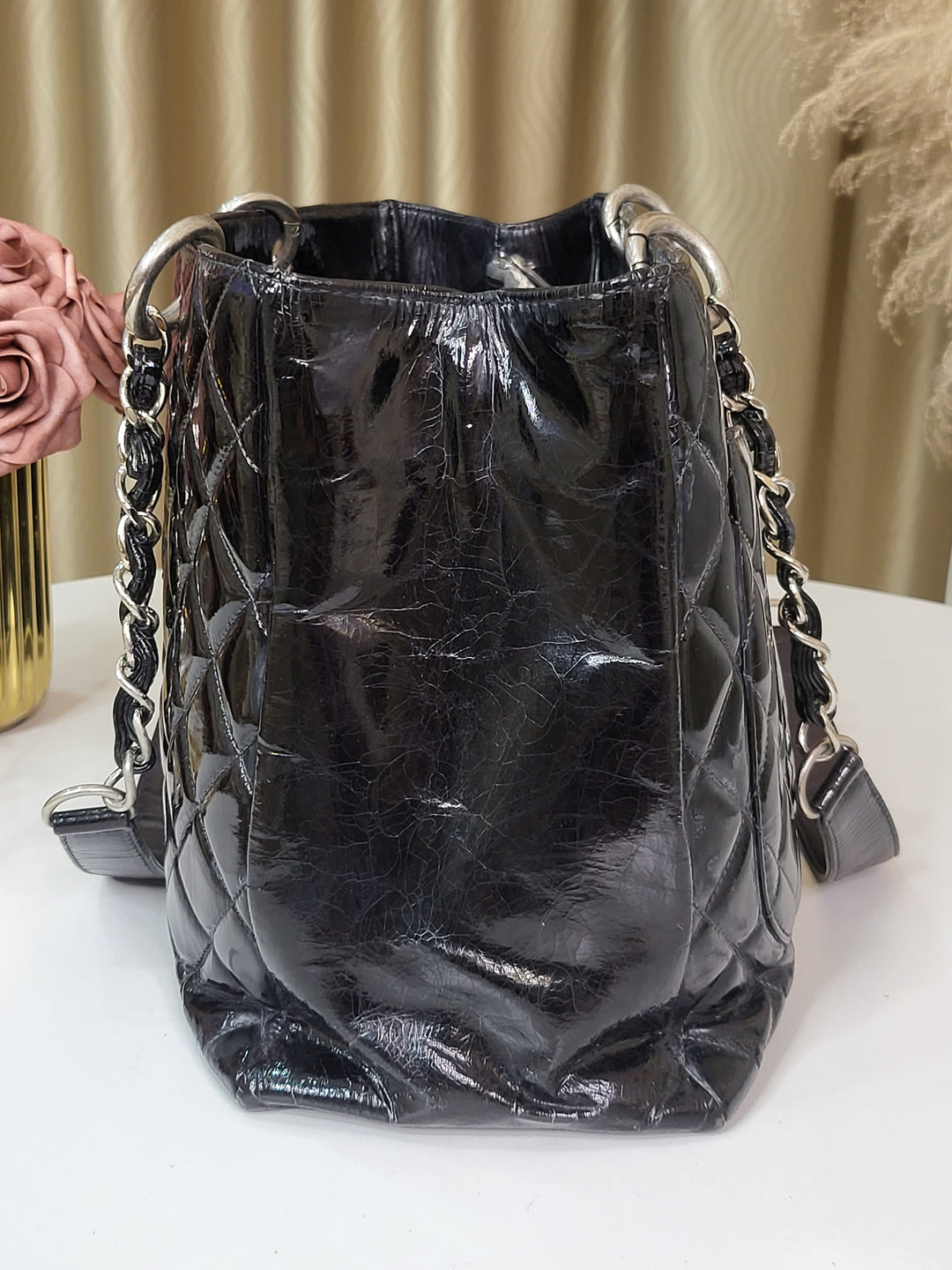 Chanel Patent Grand Shopping Tote