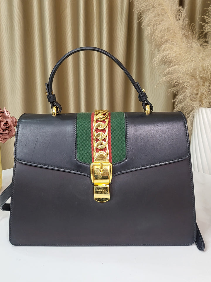 Gucci Sylvie Top Handle Large