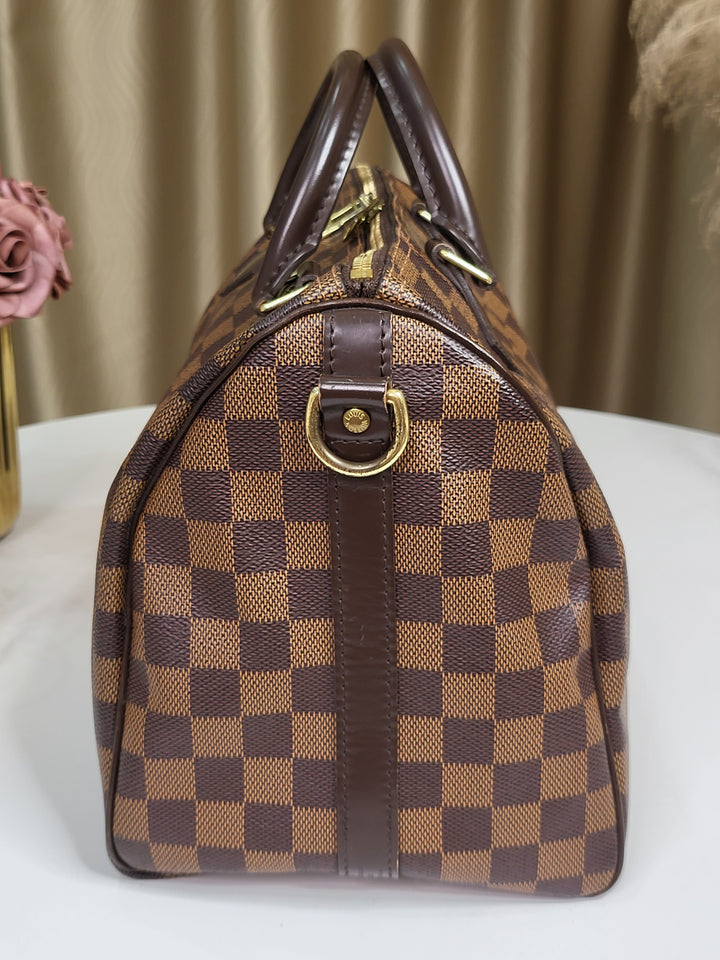 Louis Vuitton Damier Ebene Speedy 30 Bandouliere