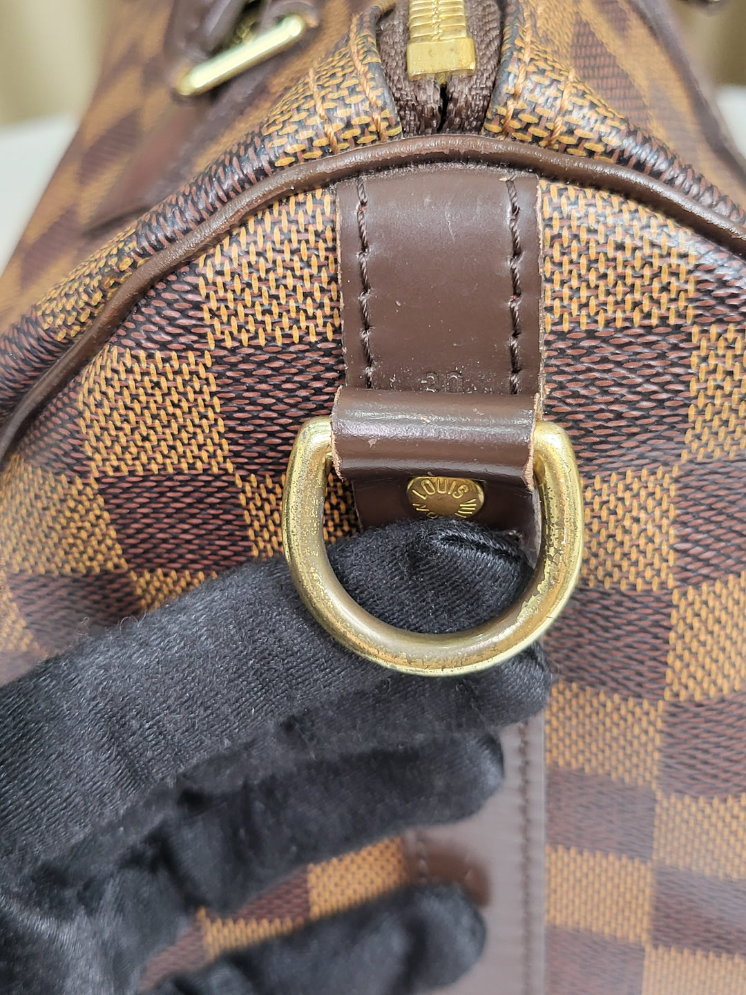 Louis Vuitton Damier Ebene Speedy 30 Bandouliere