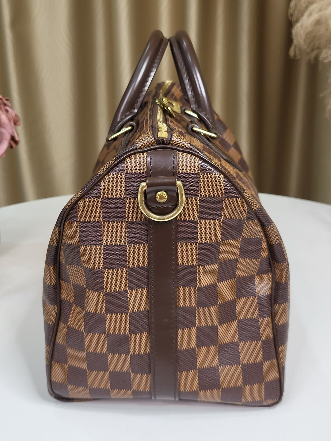 Louis Vuitton Damier Ebene Speedy 30 Bandouliere