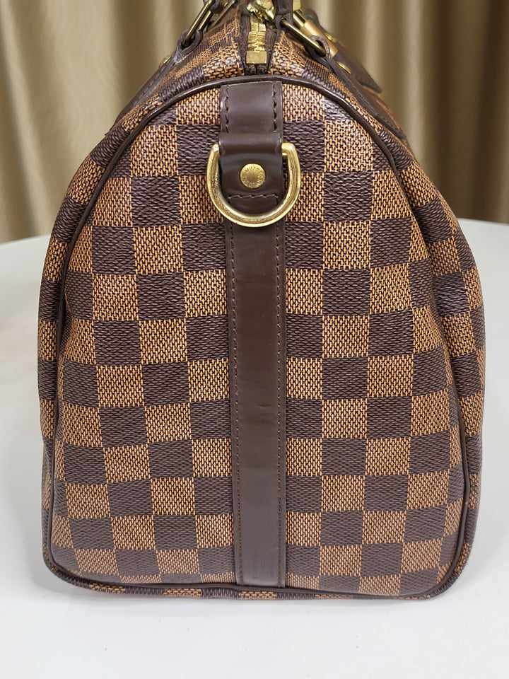 Louis Vuitton Damier Ebene Speedy 30 Bandouliere