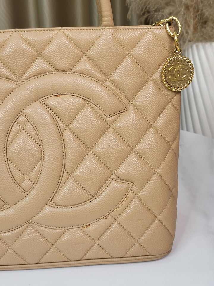 Chanel Caviar Medallion Tote