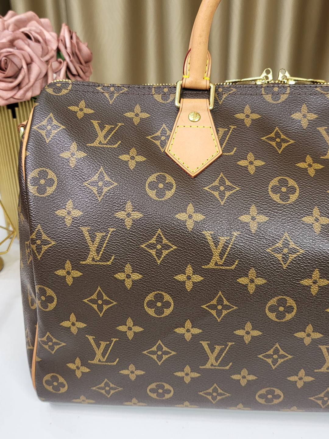 Louis Vuitton Monogram Speedy 35 Bandouliere