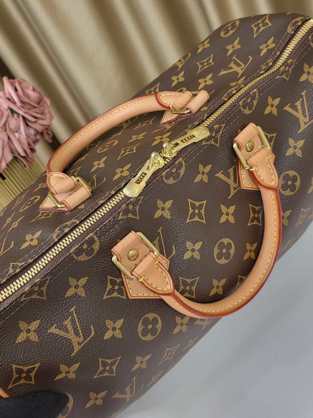 Louis Vuitton Monogram Speedy 35 Bandouliere