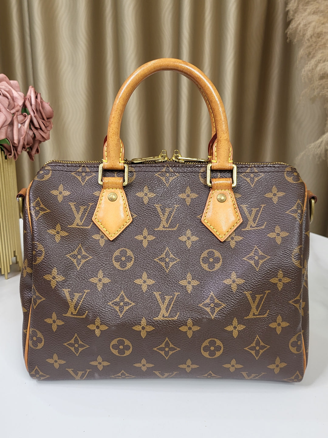 Louis Vuitton Monogram Speedy 25 Bandouliere