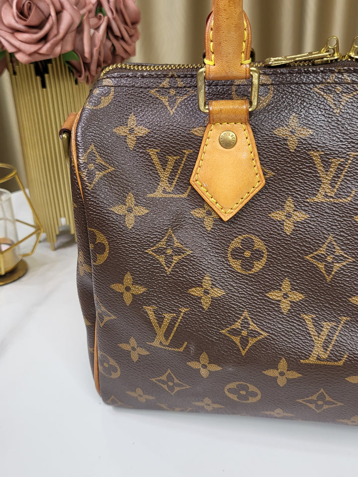 Louis Vuitton Monogram Speedy 25 Bandouliere