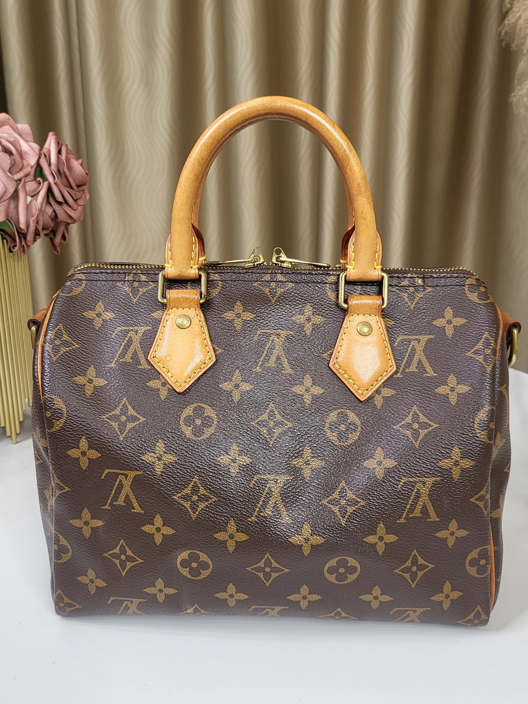 Louis Vuitton Monogram Speedy 25 Bandouliere