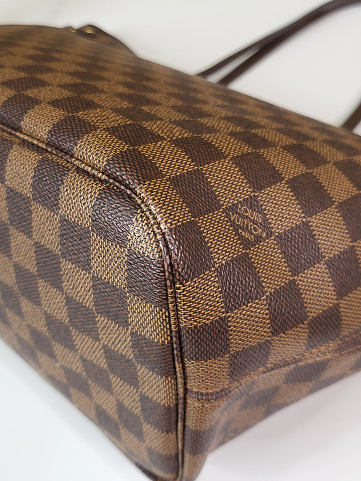 Louis Vuitton Damier Ebene Neverfull MM w/ Pouch