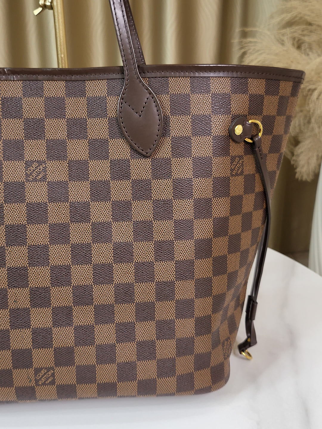 Louis Vuitton Damier Ebene Neverfull MM w/ Pouch