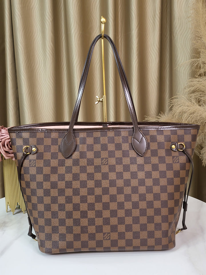 Louis Vuitton Damier Ebene Neverfull MM w/ Pouch