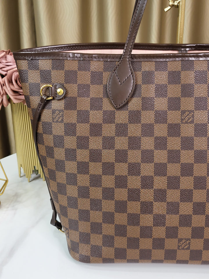 Louis Vuitton Damier Ebene Neverfull MM w/ Pouch