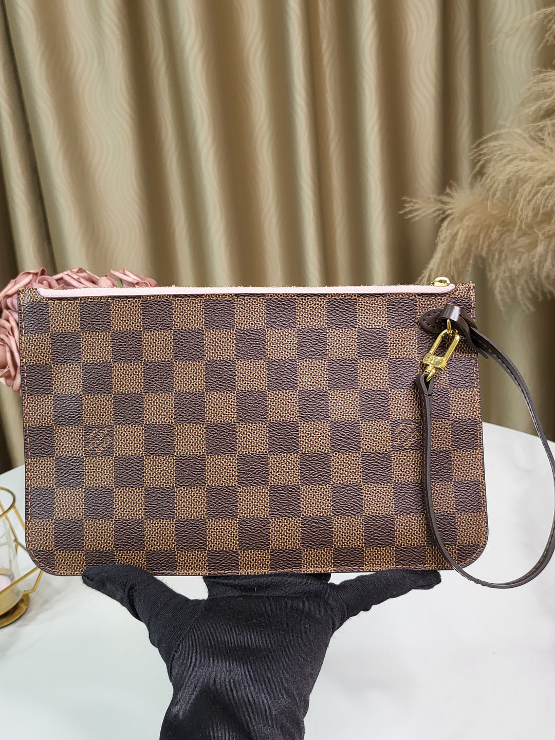 Louis Vuitton Damier Ebene Neverfull MM w/ Pouch