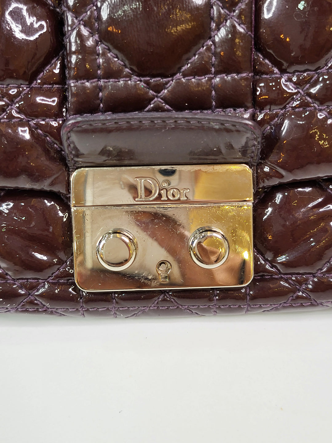 Dior Patent Cannage Miss Dior Flap