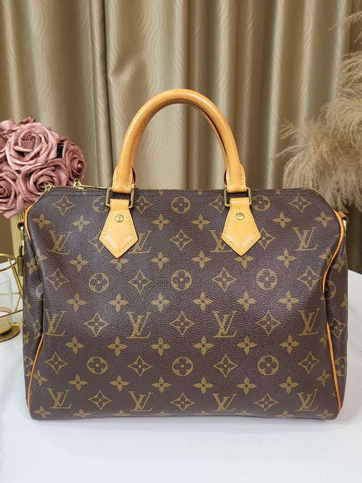 Louis Vuitton Monogram Speedy 30 Bandouliere