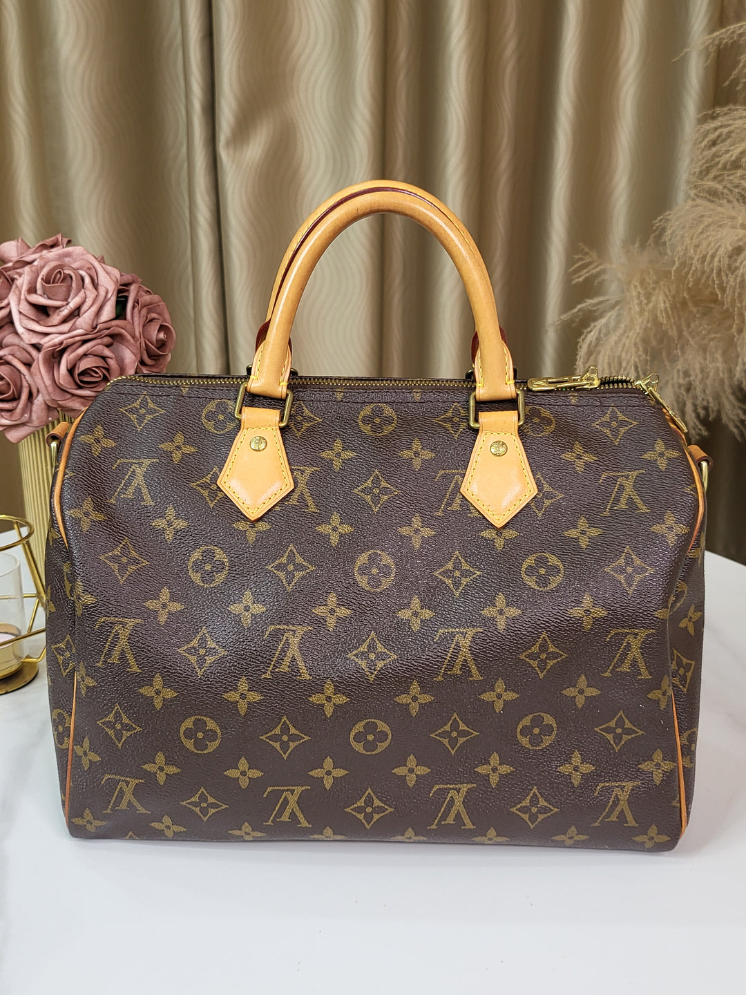 Louis Vuitton Monogram Speedy 30 Bandouliere