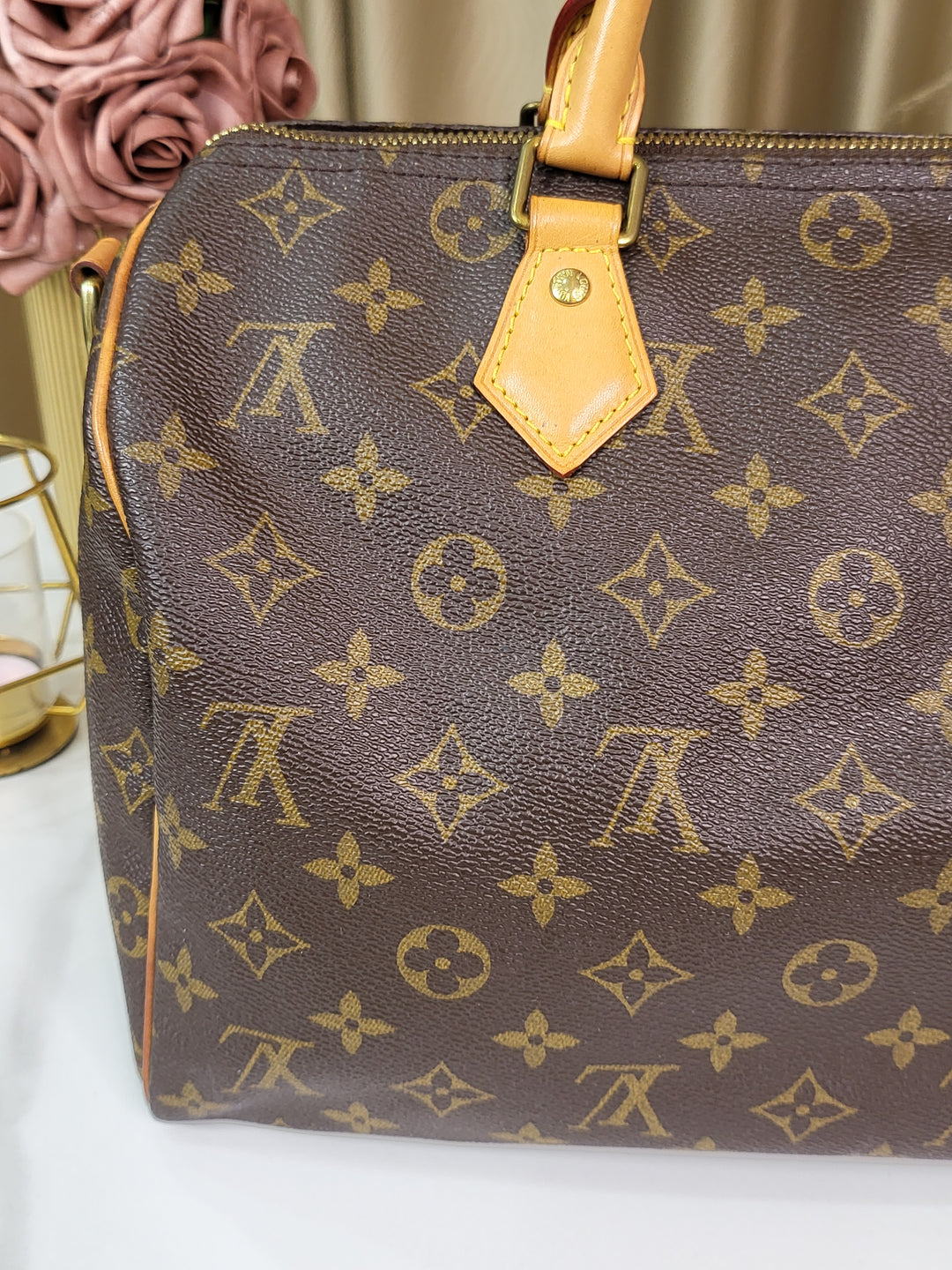 Louis Vuitton Monogram Speedy 30 Bandouliere