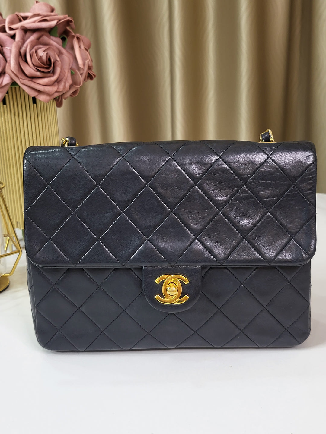 Chanel Lambskin Vintage Square Flap Small