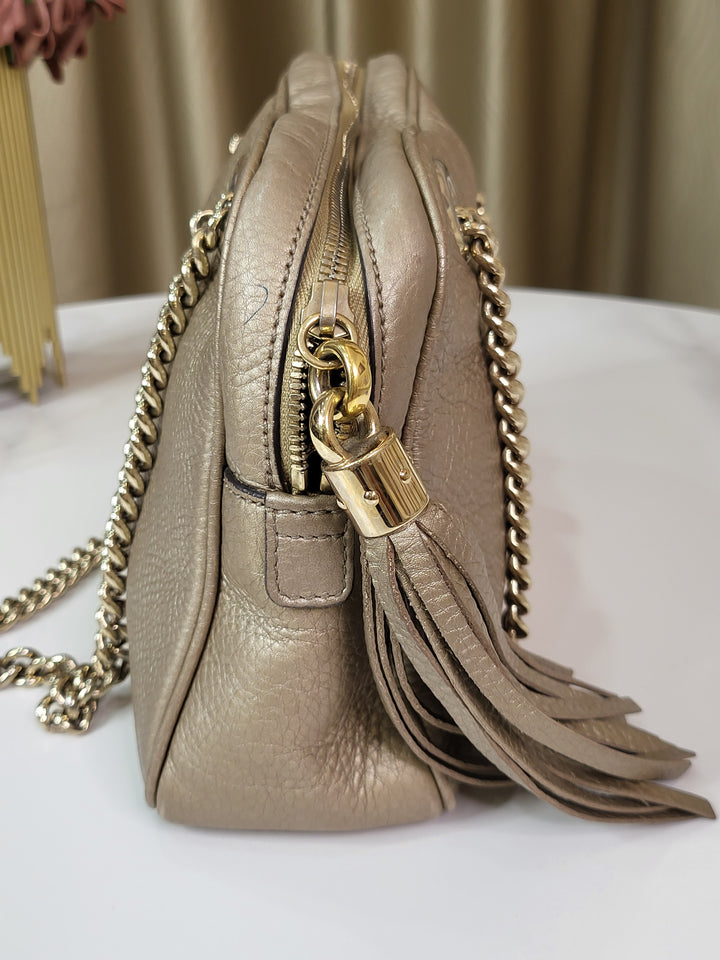 Gucci Pebbled Soho Shoulder Bag