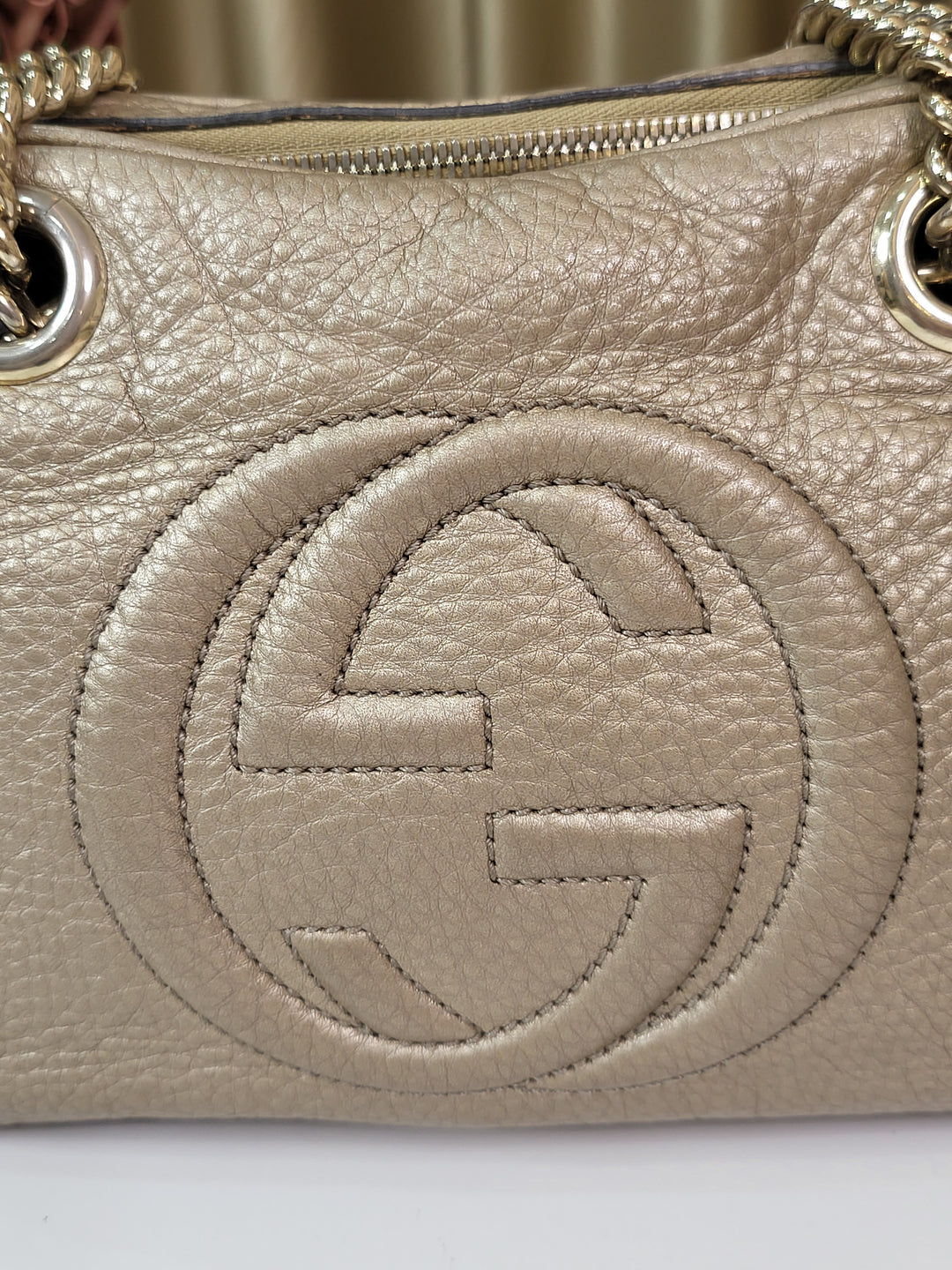 Gucci Pebbled Soho Shoulder Bag