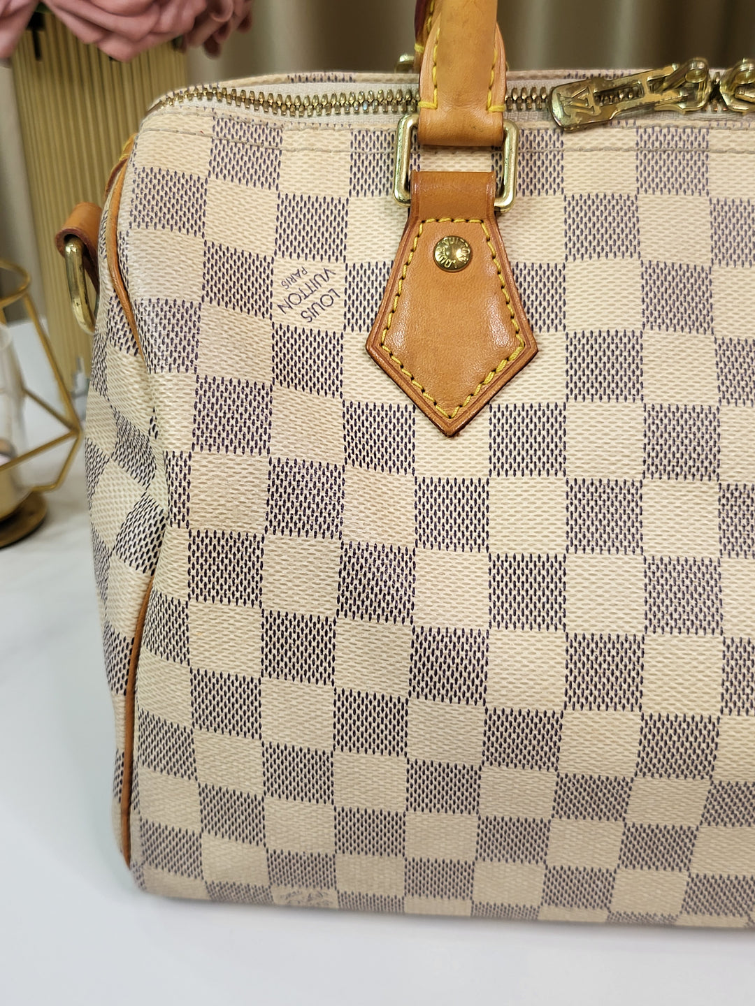 Louis Vuitton Damier Azur Speedy 25 Bandouliere